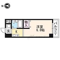 京都府京都市北区北野西白梅町（賃貸マンション1R・4階・18.77㎡） その2