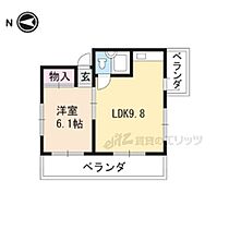 京都府京都市左京区高野清水町（賃貸マンション1LDK・4階・30.00㎡） その2