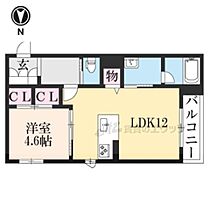 京都府京都市中京区西ノ京鹿垣町（賃貸マンション1LDK・3階・45.05㎡） その2