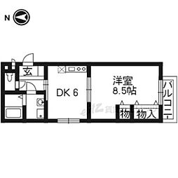 MAPLEHOUSE 1DKの間取図画像