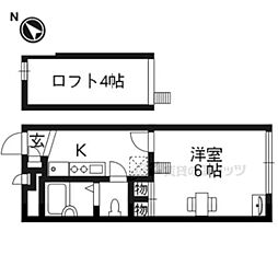 レオパレスニューリバー松本 1Kの間取図画像