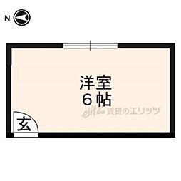 シェアハウスsharely京都三条 ワンルームの間取図画像