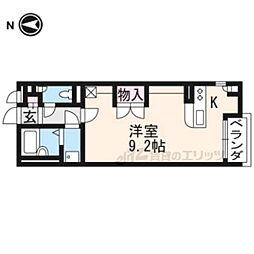 レオネクスト玄琢 ワンルームの間取図画像