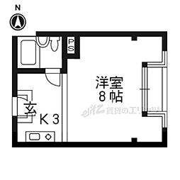 LAPLACEDESPERLES 1Kの間取図画像