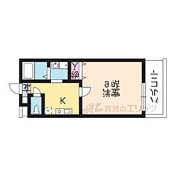 グラン・ヴィラジュ 1Kの間取図画像