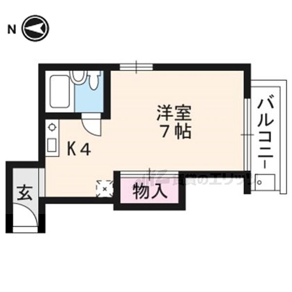 サンローズ 402｜京都府京都市上京区椹木町通猪熊西入中御門横町(賃貸マンション1K・4階・20.00㎡)の写真 その2