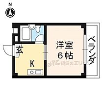 京都府京都市右京区山ノ内大町（賃貸マンション1K・2階・15.39㎡） その2