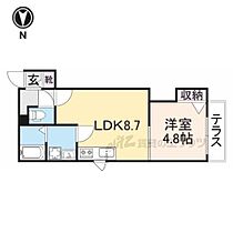 京都府京都市北区等持院南町（賃貸アパート1LDK・1階・31.96㎡） その2