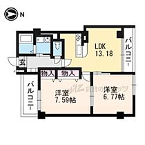 京都府京都市中京区釜座町（賃貸マンション2LDK・3階・60.36㎡） その2