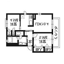 YU-YU-COURT 202 ｜ 京都府京都市右京区山ノ内西裏町（賃貸アパート2LDK・2階・49.40㎡） その2