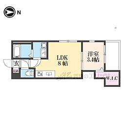 バルダ花園 1LDKの間取図画像