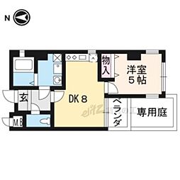 シルクシティ花 1DKの間取図画像