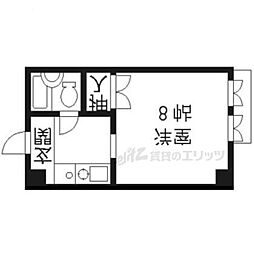 ハウスピエーメ ワンルームの間取図画像
