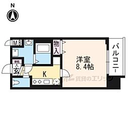 プレサンス京都洛南 1Kの間取図画像