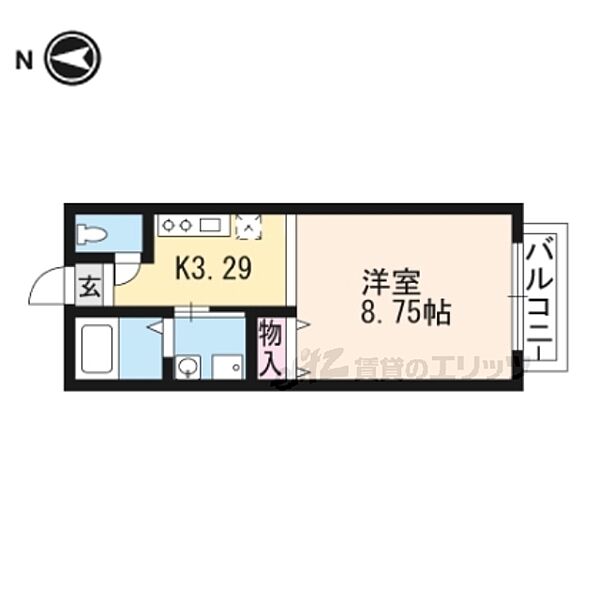 コーポ華樹 1-C｜滋賀県大津市仰木の里東８丁目(賃貸アパート1K・1階・27.53㎡)の写真 その2