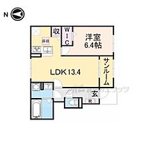 滋賀県高島市今津町今津（賃貸アパート1LDK・1階・50.87㎡） その2