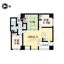 京都府京都市中京区菱屋町（賃貸マンション3LDK・5階・71.86㎡） その2