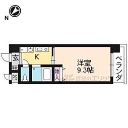 セトルはまおおつ 11階1Kの間取り