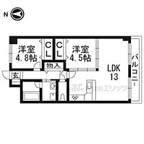 京都府京都市下京区本燈籠町（賃貸マンション2LDK・4階・59.95㎡） その2