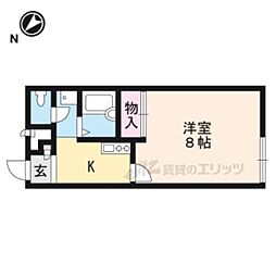 JR東海道・山陽本線 瀬田駅 徒歩21分の賃貸アパート 2階1Kの間取り