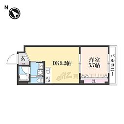 ソフィア墨染駅前 1DKの間取図画像