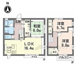 ライトハウス-W1 2LDKの間取図画像