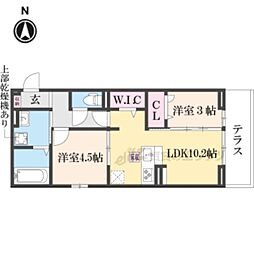 Bransia瀬田 2LDKの間取図画像