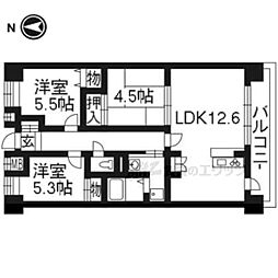 サンサーラ21 3LDKの間取図画像