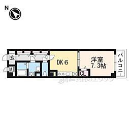 カランサ 1DKの間取図画像