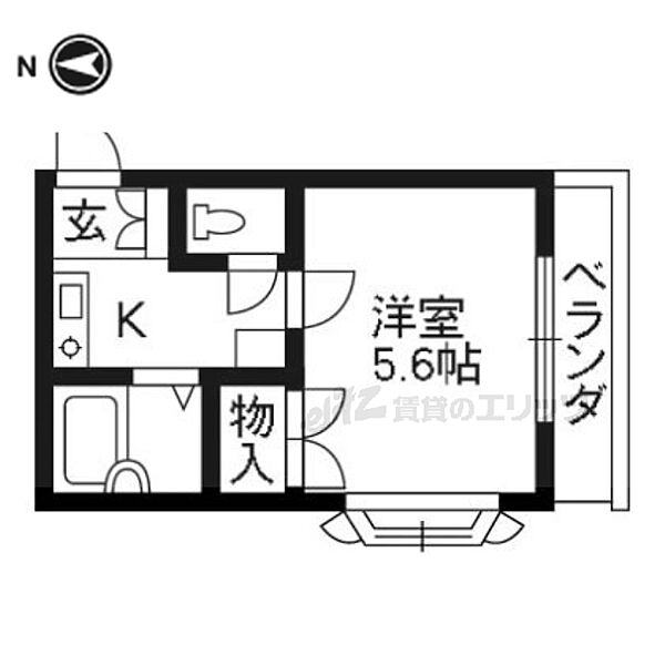 レオパレス藤ノ森 202｜京都府京都市伏見区深草直違橋南１丁目(賃貸アパート1K・2階・18.93㎡)の写真 その2