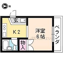 京都府京都市山科区厨子奥若林町（賃貸マンション1K・3階・17.00㎡） その2