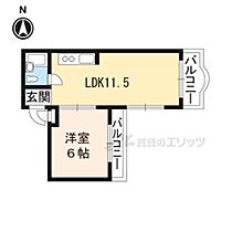 京都府京都市山科区大宅早稲ノ内町（賃貸マンション1LDK・2階・31.95㎡） その2