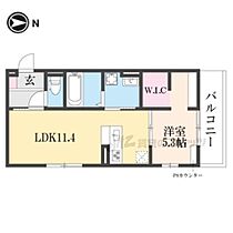 京都府京都市山科区西野野色町（賃貸アパート1LDK・1階・41.86㎡） その2