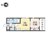 (仮称)深草越後屋敷町コーポ 301 ｜ 京都府京都市伏見区深草越後屋敷町（賃貸アパート1DK・3階・25.12㎡） その2