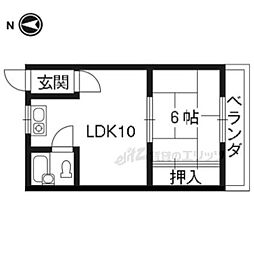 エスペランサ藤森 1LDKの間取図画像