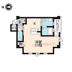 ワンズスクエア ワンルームの間取図画像