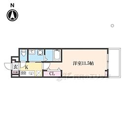 たばさはうすII 1Kの間取図画像