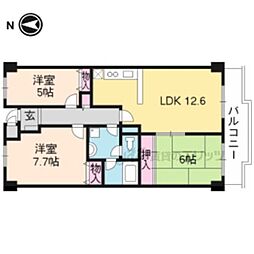 ベル・ヴィ西浦 3LDKの間取図画像