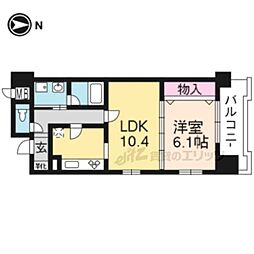 パインフィールド東野 1LDKの間取図画像