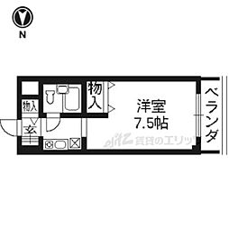 ルミネスプラザ 1Kの間取図画像