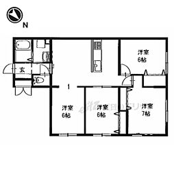 ルネ・シャンポール山科 4LDKの間取図画像