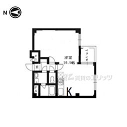 鳥羽エクセレント ワンルームの間取図画像