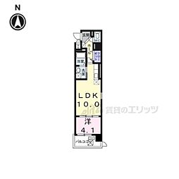 SHICATACHAMBRETTES1 1LDKの間取図画像