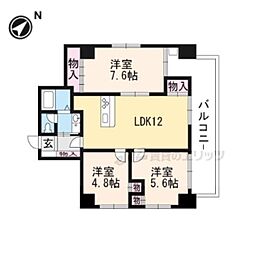 シルエラ御所南 3LDKの間取図画像