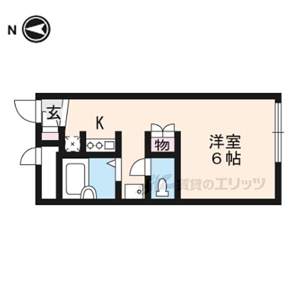 レオパレスファースト 208｜京都府京都市南区上鳥羽南戒光町(賃貸アパート1K・2階・19.87㎡)の写真 その2