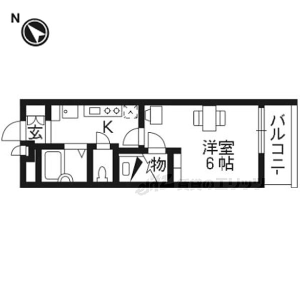 レオパレス華 111｜京都府京都市西京区牛ヶ瀬新田泓町(賃貸アパート1K・1階・20.81㎡)の写真 その2