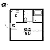 京都府京都市山科区西野山中畑町（賃貸アパート1K・1階・18.25㎡） その2