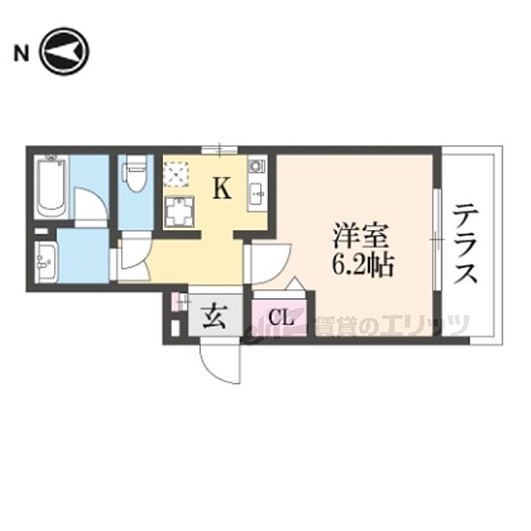 ALEGRIA京都南 103｜京都府京都市南区東九条南松ノ木町(賃貸アパート1K・1階・23.93㎡)の写真 その2