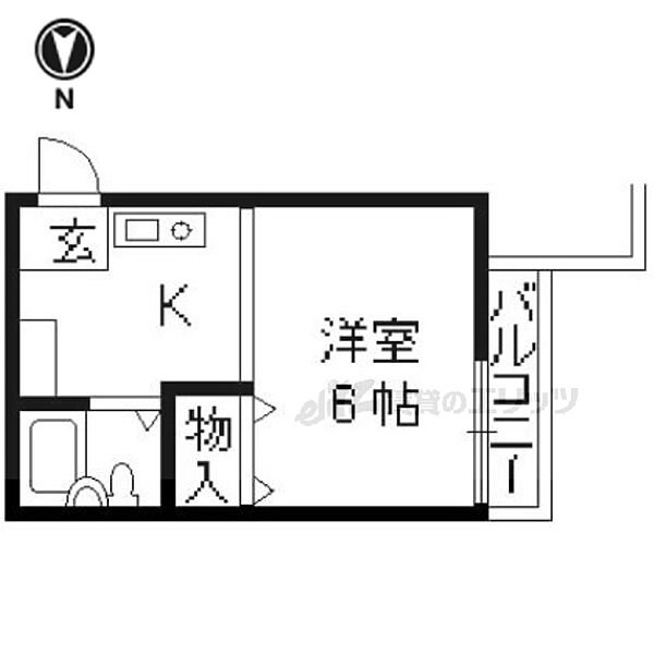 ピアシティー司 203｜京都府京都市伏見区深草川久保町(賃貸マンション1K・2階・18.00㎡)の写真 その2