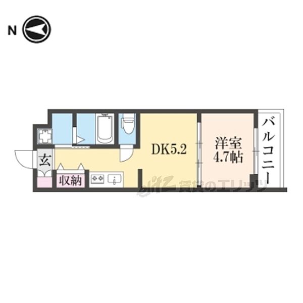 ファステート京都西KIWAMI ｜京都府京都市右京区西京極橋詰町(賃貸マンション1DK・3階・30.06㎡)の写真 その2